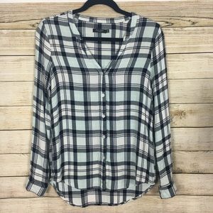 Max Jeans Plaid Button Down LongSleeve